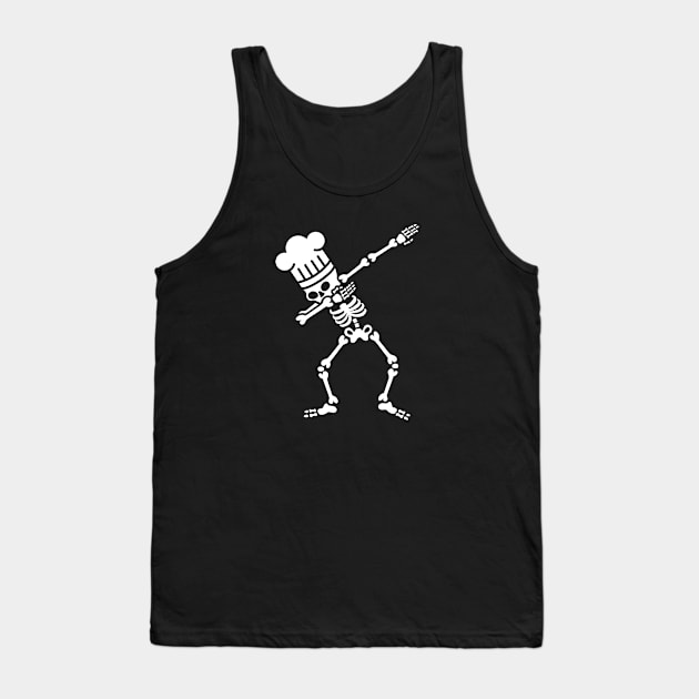 Dab dabbing skeleton BBQ cook / chef Tank Top by LaundryFactory